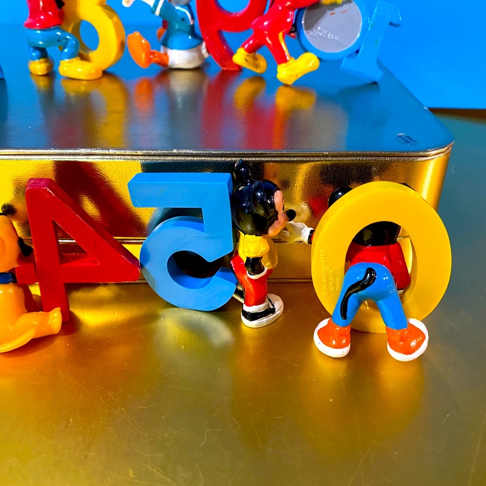 WALT DISNEY VTG 80’s MICKEY PLUTO GOOFY DONALD DUCK w/NUMBERS APPLAUSE PVC TOYS - Picture 13 of 13
